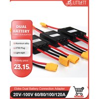 AliExpress LITTLE TT Electric Bicycle Dual Battery Discharge Converter 20V-72V 60A/80A/100A/120A XT90 Adapter Ebike Module Balanced Discharge Parts