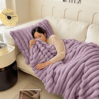 Einfarbige Fleece-Decke, weiche, hautfreundliche Kuscheldecke, vielseitige Decke für Büroschlaf, Sofa, Outdoor-Camping, Heimdekoration