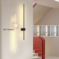 350° Rotatable LED Wall Lamps for TV Background Aluminum Hardwired LED Wall Lights Corridor Wall Sconce for Bedroom Living Room