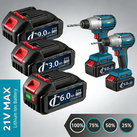 18V 21V MAX Lithium Ion Battery 3000mAh 6000mAh 9000mAh Rechargeable Battery 388VF For Makita Electric Power Tool