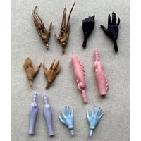 DIY Doll Replacement Arms And Hands in Multiple Colors including BlueGray Black Brown Beige for 1/6 Scale Monster Dolls