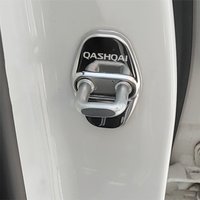 4szt Srebrne naklejki na klamrę drzwi wewnętrznych do Nissan Qashqai J12 2023-2025 Akcesoria Części samochodowe