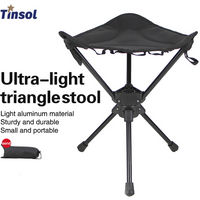 Outdoor Portable Folding Rotating Stool Aluminum Alloy Minin Chair Camping Fishing Chair Picnic Lightweigh New Garden chair