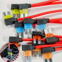 Mini ATM APM Blade Fuse Tap Holder 16AWG Extension Wire Automotive Fuse Adapter Cable Car Truck Circuit Protection Accessories