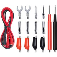 16PCS Multimeter Test Leads Kit Replacement Test Wire Set + Alligator Clips Banana Plugs Test Probes Banana Plugs for Multimeter