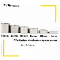 AliExpress WALGUN TiTo Titanium Alloy Bicycle Washer Frame Head Tube Front Fork Handlebar Height Raising Spacer5/10/15/20/25/30mm Bicycle washer