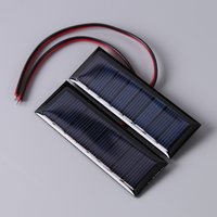 Mini PET Solar Panel 5V 60mA Sun Cell 2pcs Polycrystalline Solar Cell Photovoltaic Panel For 3.6V Battery Charger DIY Toy LED