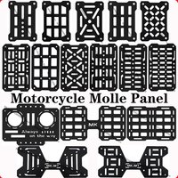 Panel Molle do kufrów motocyklowych, aluminiowy taktyczny schowek, uniwersalny organizer modułowy do kufrów bocznych, szybki montaż.