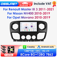 360 Kamera android13 Auto Multimedia Player für Opel Movano für Renault Master III für Nissan NV400 2019-Wireless Carplay