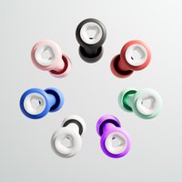 HUAK Plus Ear Plugs Soft Reusable Silicone with Extra Coverage for Swimming Sleeping Learning Concert Motorcyclists Multi Colors