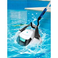 Pool Pole Hook Detachable Plastic Pool Retrieval Hook with 60 Inches Adjustable Aluminum Alloy Pole for Grabbing The Robotic