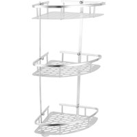3 Tiers Corner Shower Shelf Wall Mounted Shower Organizer Storage Rack For Toilet Kitchen