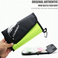 Large Capacity Soft Bait Binder, Portable Fishing Worm Storage Bag, Heavy Duty Lure Organizer Tackle Pouch for Anglers