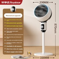 Royalstar 2026 New Style Household Floor Standing Air Circulating Fan Silent Remote Control Vertical Electric Fan