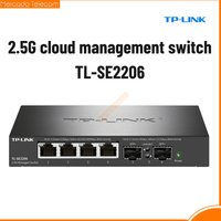 TP-LINK 2.5G cloud management switch TL-SE2206 4 2500Mbps RJ45 2 1/2.5/10Gbps SFP+ ports Remote management bandwidth control