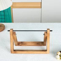 Handmade Wooden Yarn Rack | Horizontal Axis Organizer for Multiple Skeins, Crochet Knitters, Spinning Wheel & Tailoring Supplies