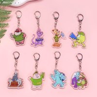 1/15Pcs Disney Monsters, Inc. Acrylic Car Keychain Cute Backpack Pendant Funny Bag Charms Accessories Decoration Holiday Gifts