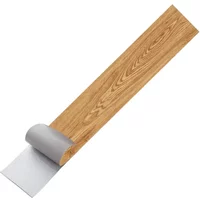 Self Adhesive PVC Wood Grain Floor Waterproof and Wear-resistant Balcony, Bathroom, Household Kitchen Floor Tiles 91X15CM