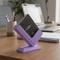 1pc 3D Printed Business Card Holder, a Easy And Modern Desktop Card Organizer, Suitable for Office And Home Desk Organization
