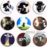 Dod Artful Anime Soft Button Pin Die Of Death Magic Monster Brooches Badge Bag Decor Jewelry Gamer Fans Collect Friends Gifts