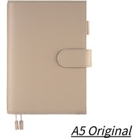 OX Knight Original Series A5 Plus Cover for Hobonichi Cousin A5 Notebook Genuine Lychee Grain Leather Planner Organizer Agenda