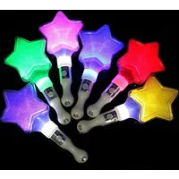12pcs Event Star Flashing Stick Glowing Wand Concert Evening Party Cheering Props Birthday Glow Party Supplies
