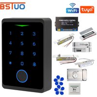 Biometric Fingerprint Tuya WIFI Access Control System Kits Smart Door Lock Kit Electronic Gate Opener Electromagnetic Door Set