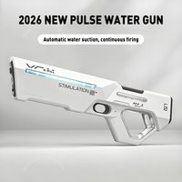 2026 Model Electric Water Gun Large Capacity Electric Suction Long-Distance Shooting With LED Light Children's Water Play Toy