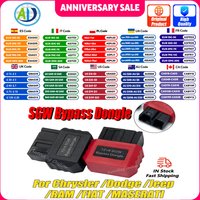 SGW Bypass Dongle For Chrysler/Dodge/Jeep/RAM/FIAT/MASERATI 12pin 8pin OBD2 Security Gateway Adapter For FCA Vehicle SGW Adapter