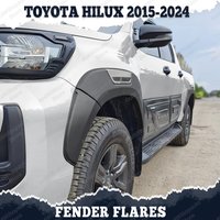 Fender Flares Wheel Arch for Toyota Hilux N80 Revo ROCCO ROGUE 2015-2024 OEM-Style 12mm Wide ABS Matte Black double/extra cab