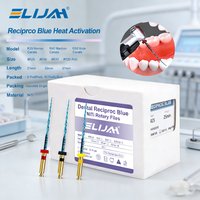 Dental 10Boxes/Set Reciproc Blue Endodontic Files Engine Use 21/25/31mm R25/40/50 Heat Activation Niti Rotary Root Canal Files