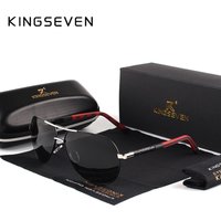 Lunettes de soleil polarisées UV400 pour hommes, marque KINGSEVEN, en aluminium et magnésium, lunettes de soleil pour hommes, lunettes de vue pour hommes, modèle N725