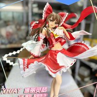 XH AY Studio Touhou Project Hakurei Reimu 1/4 Scale Standing Pose Figure, 41cm Jumbo Shrine Maiden Model PVC Statue Collectible