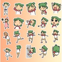 40 Pieces of Yotsuba Manga Yotsuba Koiwai Chibi Hand-Drawn Stickers DIY Decorative Stickers for Tablets Water Cups