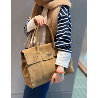Brand Designer Large Capacity Tote Bags Women High-quality Nubuck Leather Handbag Daily Commute Underarm Briefcase Bags 2025