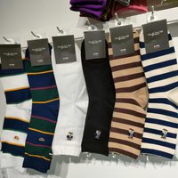 Stripes Soft Breathable Cartoon Gentleman Bear Men's and women Socks Cotton Harajuku Socks Christmas Gift Casual Designer socks