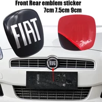 CAR 3D black 9cm 7.5cm 7cm Epoxy Car Front Front grill Rear Bumper tail door trunk Emblem sticker styling Accessories For FIAT