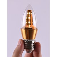 4PCS E14 LED Bulb 5W Light Candle Aluminum AC220V 360°bright Replace Chandelier Desk Lamp Power Saving Warm White Cool White