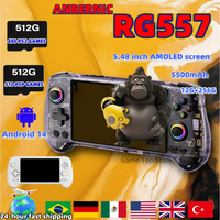 ANBERNIC RG557 Handheld Game Console Dimensity 8300 5.48" AMOLED Screen Android 14 High-resolution Joysticks Video Player PS2