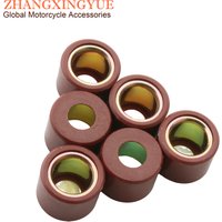 6PC GTS300 GTV300 Variator Roller 13.8 Weights 21x17mm For Vespa Gts Super 300 GTV 300cc CM849480