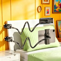 70CM Spiral Base Phone Tablet Stand, 360° Rotatable Flexible Bracket, Adjustable Holder for Bedroom, Office & Desktop