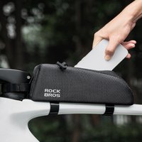 AliExpress NONE Bicycle Bag Waterproof Cycling Top Front Tube Frame Bag Large Capacity MTB Road Bicycle Pannier Black Bike Accessories