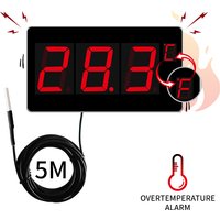 RONGCE Digital Thermometer Temperature Sensor For Sauna Pool Water Pool Thermostat Alarm Monitor