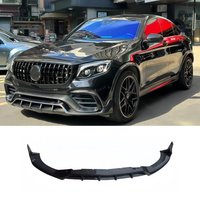 For Mercedes Benz GLC Class X253 GLC63 Coupe 2020-2022 Real Carbon Fiber Front Lip Bumper Diffuser Front Chin Spoiler Body Kit