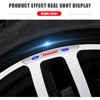 4Pcs Aluminum Wheel Hub Rim Badge For Ford Mustang Focus 2 3 4 Spoke Emblem Mondeo Fiesta Auto Exterior Decoration Accessories