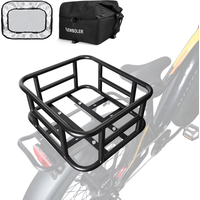 AliExpress NONE NEWBOLER E-Bike Cargo Rack Bag Iron Large Capacity Bike Basket Rear Rack Bike Baskets for Outdoor Travel Shopping MTB Road Bike