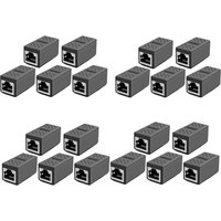 RJ45 Coupler Ethernet Extender Cat6/Cat5e Ethernet Cable Extender Adapter Female to Female 1000Mbps LAN Connector