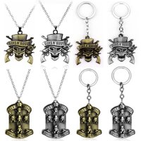 band keychain Guns N Rose Keychain Rock Band GNR Alloy Keyring Steampunk Music Band Pendant Fashion Women Men Car Bag Charm Key