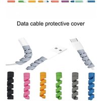 20PCS Silicone Spiral Cable Winder Cable Saver Cover USB Wire Protection For Android Phone Mouse Earphone Date Cord Winder Clip