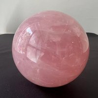 10-11cm Natural Rose Quartz Crystal Ball Polished Massage Sphere Ball Reiki Healing Room Decor Pink Crystal